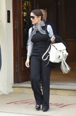 SALMA HAYEK Leaves a London Clothing Store 04/22/2015