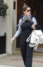 SALMA HAYEK Leaves a London Clothing Store 04/22/2015
