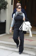 SALMA HAYEK Leaves a London Clothing Store 04/22/2015