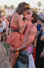 SARAH HYLAND at 2015 Coachella Music Festival, Day 2