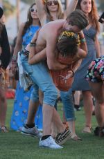 SARAH HYLAND at 2015 Coachella Music Festival, Day 2