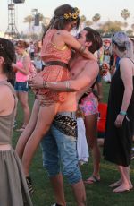 SARAH HYLAND at 2015 Coachella Music Festival, Day 2