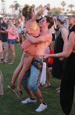 SARAH HYLAND at 2015 Coachella Music Festival, Day 2