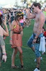 SARAH HYLAND at 2015 Coachella Music Festival, Day 2