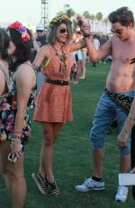 SARAH HYLAND at 2015 Coachella Music Festival, Day 2