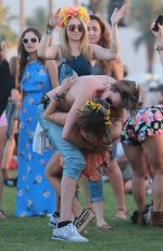 SARAH HYLAND at 2015 Coachella Music Festival, Day 2