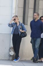 SCARLETT JOHANSSON and Romain Dauriac Out in Paris 04/20/2015
