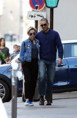 SCARLETT JOHANSSON and Romain Dauriac Out in Paris 04/20/2015