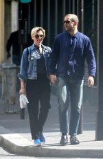 SCARLETT JOHANSSON and Romain Dauriac Out in Paris 04/20/2015