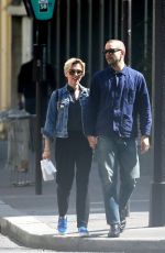 SCARLETT JOHANSSON and Romain Dauriac Out in Paris 04/20/2015