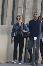 SCARLETT JOHANSSON and Romain Dauriac Out in Paris 04/20/2015