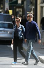 SCARLETT JOHANSSON and Romain Dauriac Out in Paris 04/20/2015