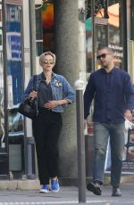 SCARLETT JOHANSSON and Romain Dauriac Out in Paris 04/20/2015