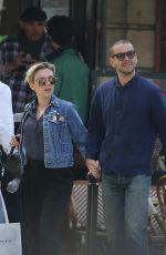 SCARLETT JOHANSSON and Romain Dauriac Out in Paris 04/20/2015
