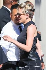 SCARLETT JOHANSSON Arrives at Jimmy Kimmel Live! in Hollywood