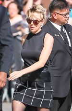 SCARLETT JOHANSSON Arrives at Jimmy Kimmel Live! in Hollywood