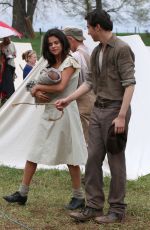 SELENA GOMEZ at In Dubious Battle Set in Georgia
