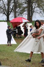 SELENA GOMEZ at In Dubious Battle Set in Georgia