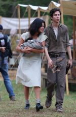 SELENA GOMEZ at In Dubious Battle Set in Georgia