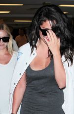 SELENA GOMEZ at LAX Airport in Los Angeles 04/19/2015