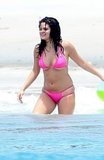 SELENA GOMEZ in Bikini at a Beach in Mexico