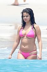 SELENA GOMEZ in Bikini at a Beach in Mexico