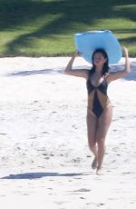 SELENA GOMEZ in Swimsuit at a Beach in Mexico