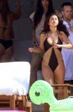 SELENA GOMEZ in Swimsuit at a Beach in Mexico