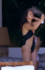 SELENA GOMEZ in Swimsuit at a Beach in Mexico