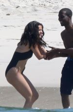 SELENA GOMEZ in Swimsuit at a Beach in Mexico