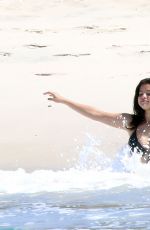 SELENA GOMEZ in Swimsuit at a Beach in Mexico