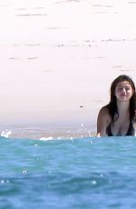 SELENA GOMEZ in Swimsuit at a Beach in Mexico