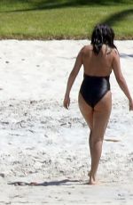 SELENA GOMEZ in Swimsuit at a Beach in Mexico