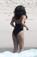 SELENA GOMEZ in Swimsuit at a Beach in Mexico