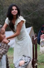 SELENA GOMEZ on the Set of Dubious Battle in Atlanta