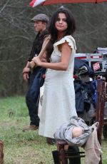 SELENA GOMEZ on the Set of Dubious Battle in Atlanta