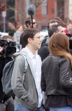 SHAILENE WOODLEY on the Set of Oliver Stone