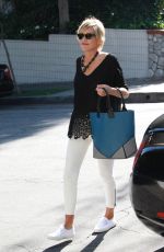 SHARON STONE Arrives at The Sunset Marquis Hotel