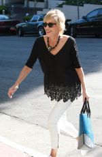 SHARON STONE Arrives at The Sunset Marquis Hotel