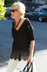 SHARON STONE Arrives at The Sunset Marquis Hotel