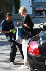 SHARON STONE Arrives at The Sunset Marquis Hotel
