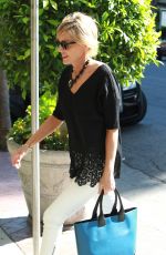 SHARON STONE Arrives at The Sunset Marquis Hotel