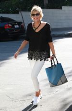 SHARON STONE Arrives at The Sunset Marquis Hotel