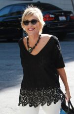 SHARON STONE Arrives at The Sunset Marquis Hotel