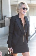 SHARON STONE at Los Angeles International Airport