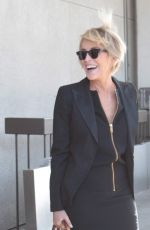 SHARON STONE at Los Angeles International Airport