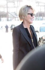 SHARON STONE at Los Angeles International Airport