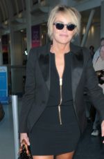 SHARON STONE at Los Angeles International Airport