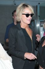 SHARON STONE at Los Angeles International Airport