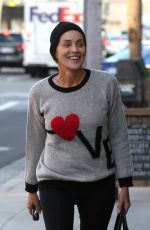 SHARON STONE Out and About in Beverly Hills 04/20/2015